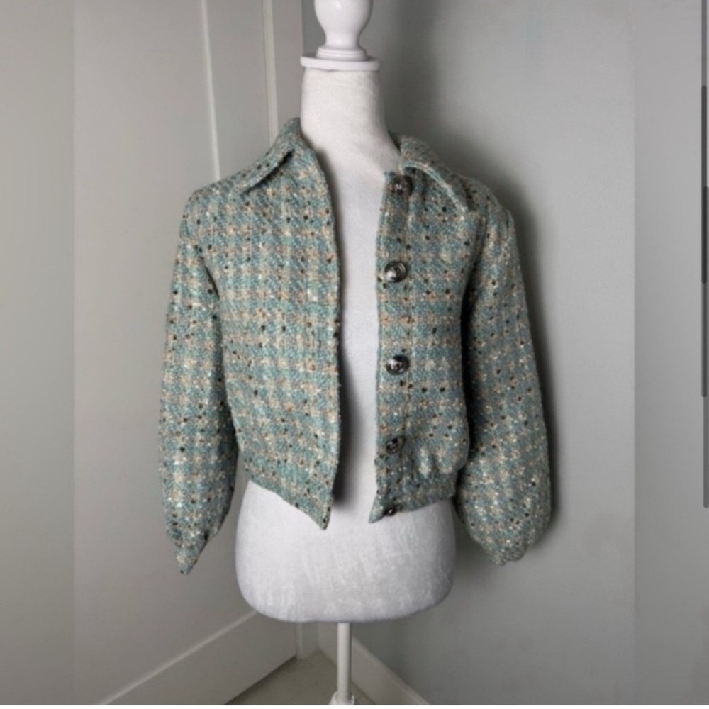 ❌SOLD❌L’agence Jia Tweed Crop Jacket - Picture 4 of 8